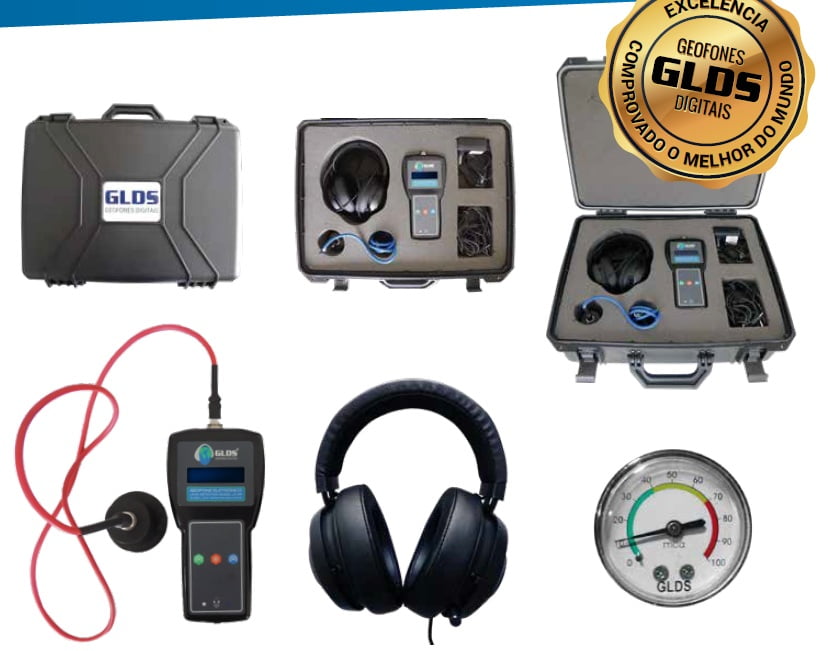 Aparelho Localizar Vazamento Água | Casa do Geofone Descrição GLDS LD25