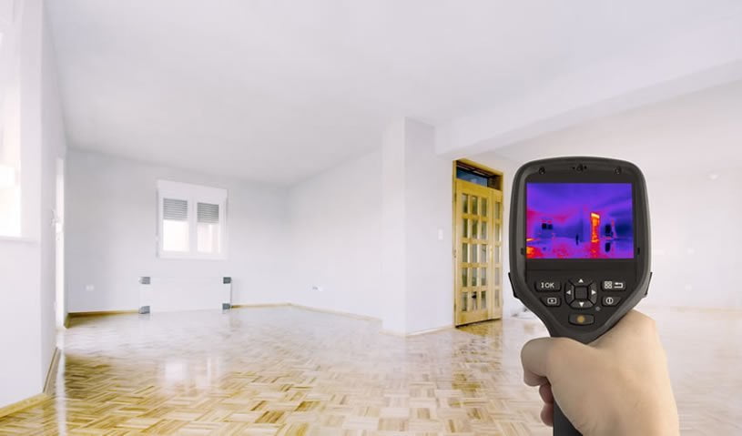usando termografia para cacar vazamentos